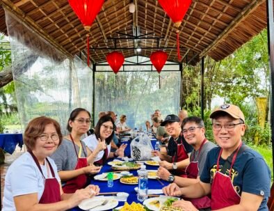 Vietnamese dishes prepared by cooking class participants in Hoi An