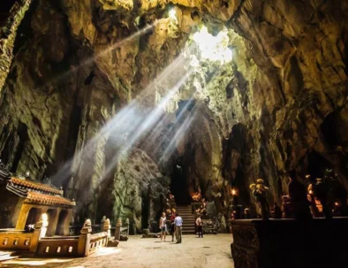 Huyen Khong Cave interior at Marble Mountain in Da Nang, Vietnam